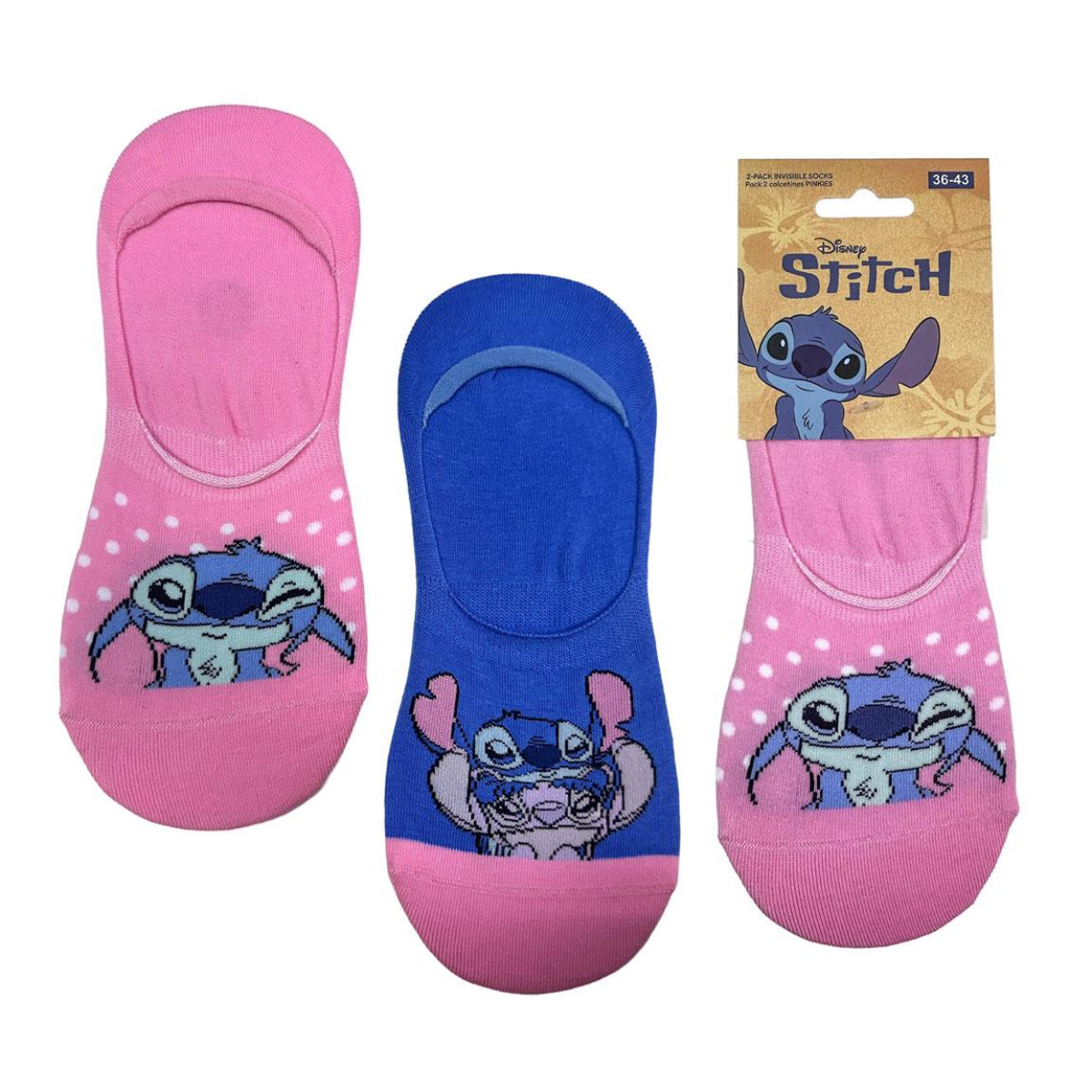 Disney Lilo und Stitch Unisex Kurzsocken Set 36 bis 43 (Onesize)