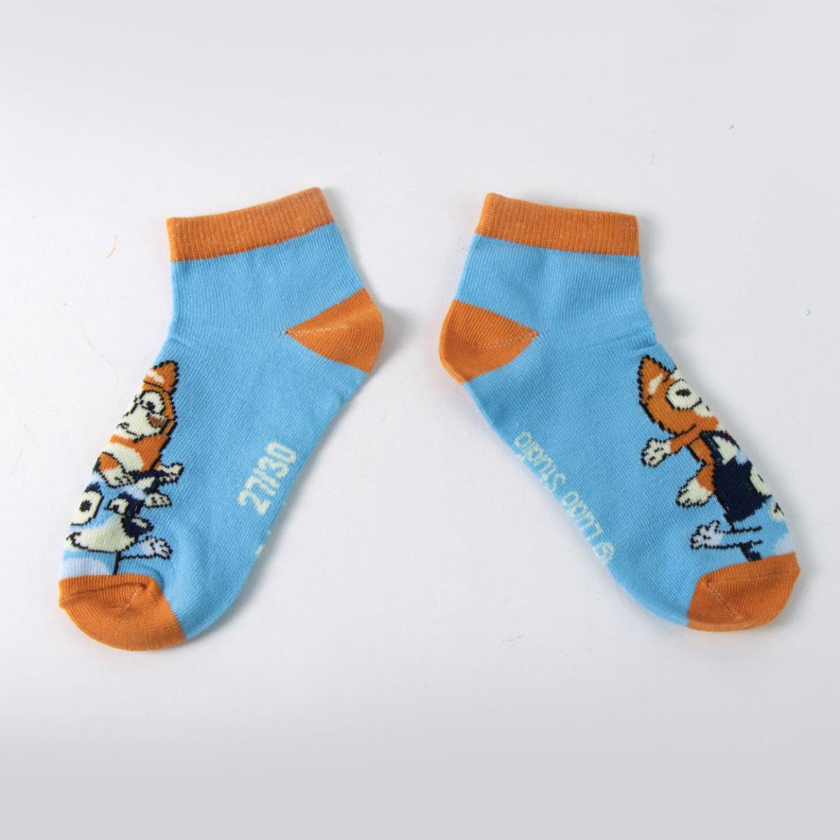 Bluey 7 Paar Kinder Kurzsocken Set für Schule und Freizeit