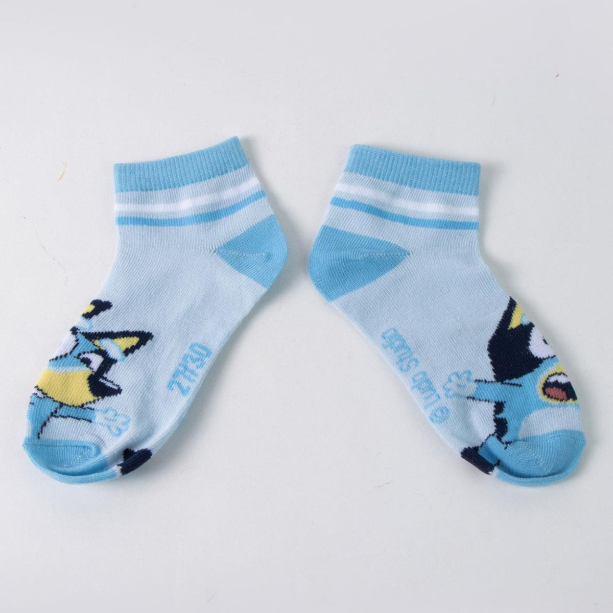 Bluey 7 Paar Kinder Kurzsocken Set für Schule und Freizeit