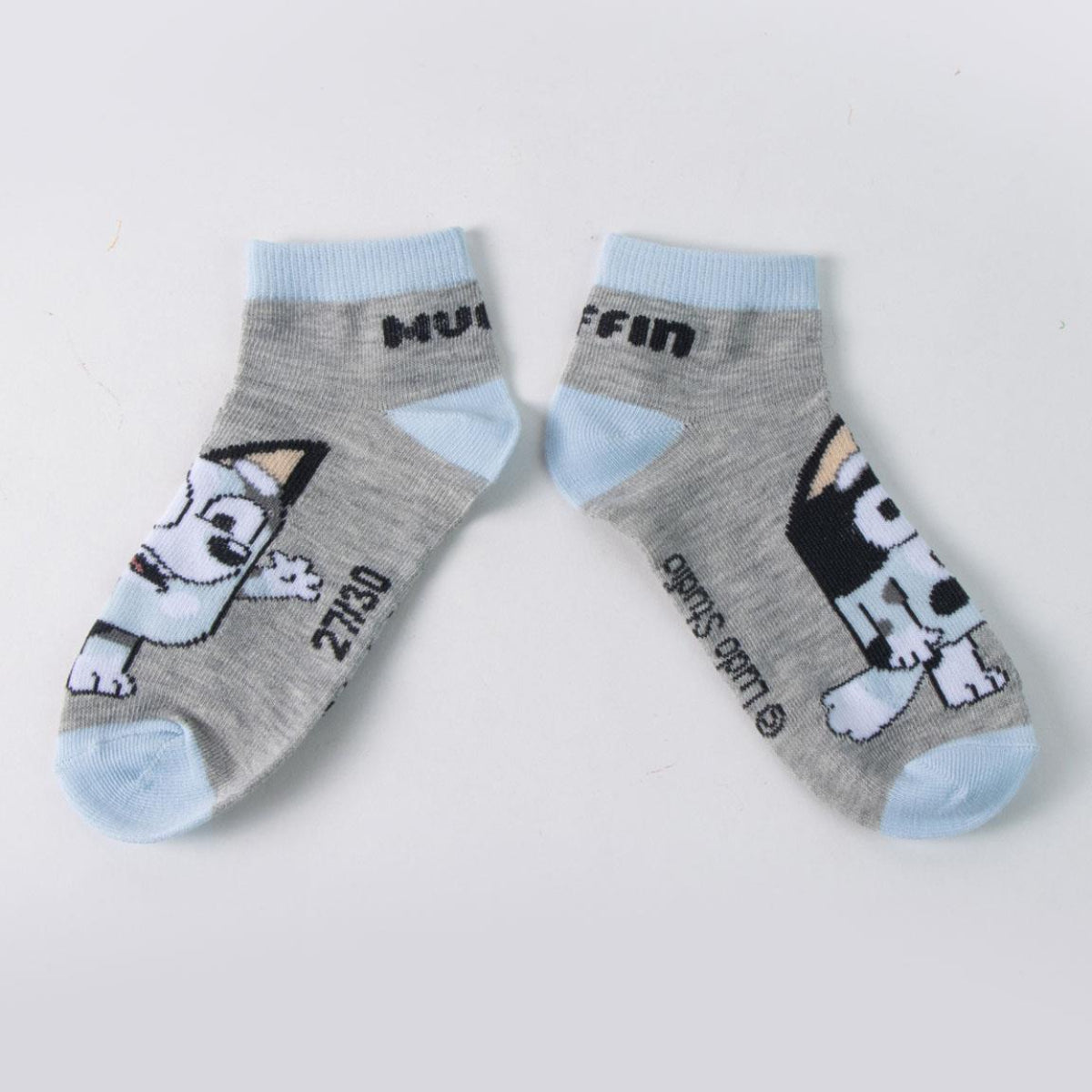 Bluey 7 Paar Kinder Kurzsocken Set für Schule und Freizeit
