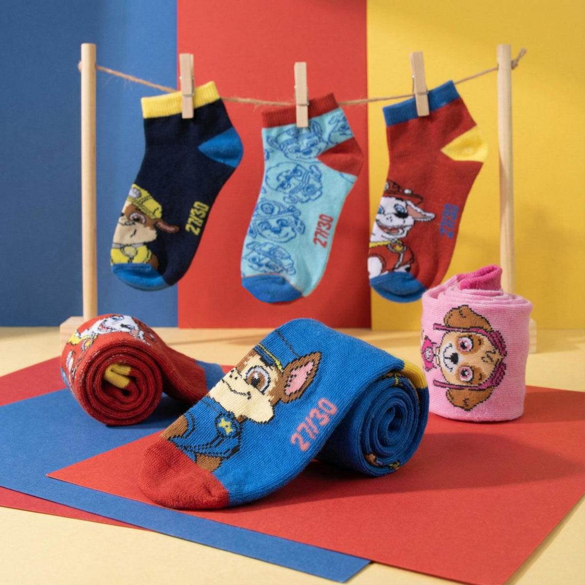 Paw Patrol Kinder Kurzsocken Set für Alltag und Sport