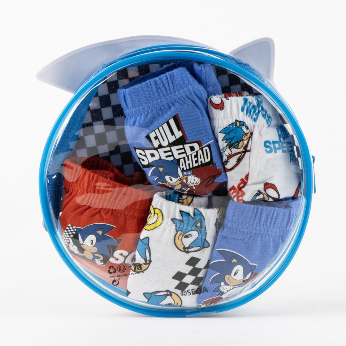 Sonic 5'er Pack Jungen Unterwäsche Set 100% Baumwolle Single Jersey