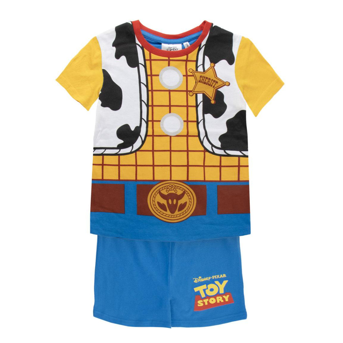 Toy Story Kinder Pyjama kurz Sommer Schlafanzug Baumwolle Single Jersey