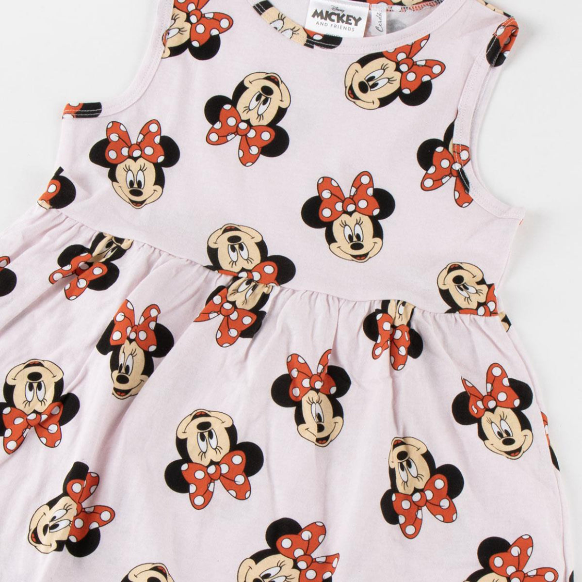 Disney Minnie Mouse Kinder Jersey Kleid Baumwolle Single Jersey