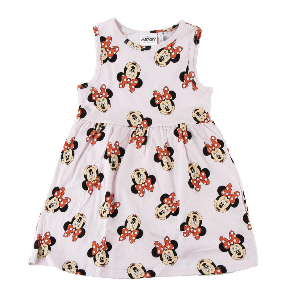 Disney Minnie Mouse Kinder Jersey Kleid Baumwolle Single Jersey