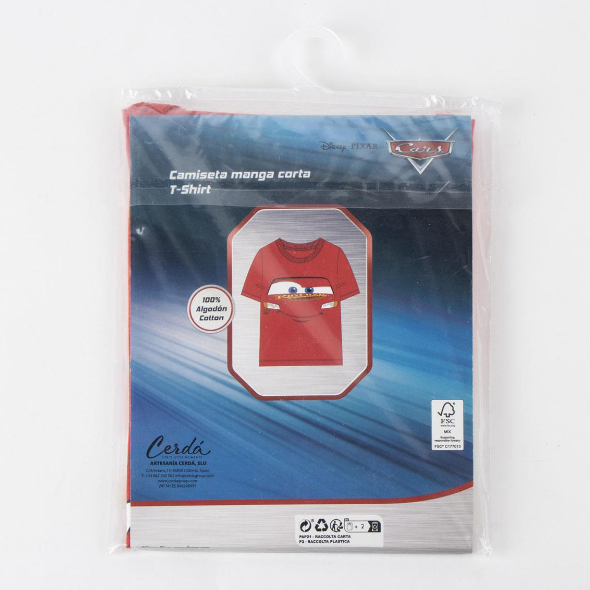 Disney Cars Kinder Kurzarmshirt aus 100 % Baumwolle Single Jersey 145 gsm