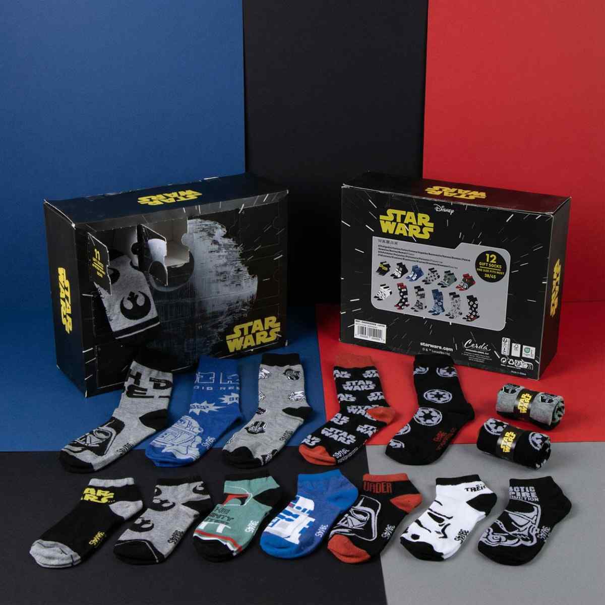 Star Wars Erwachsene Socken 12er Pack Lifestyle Design Größe 38-45
