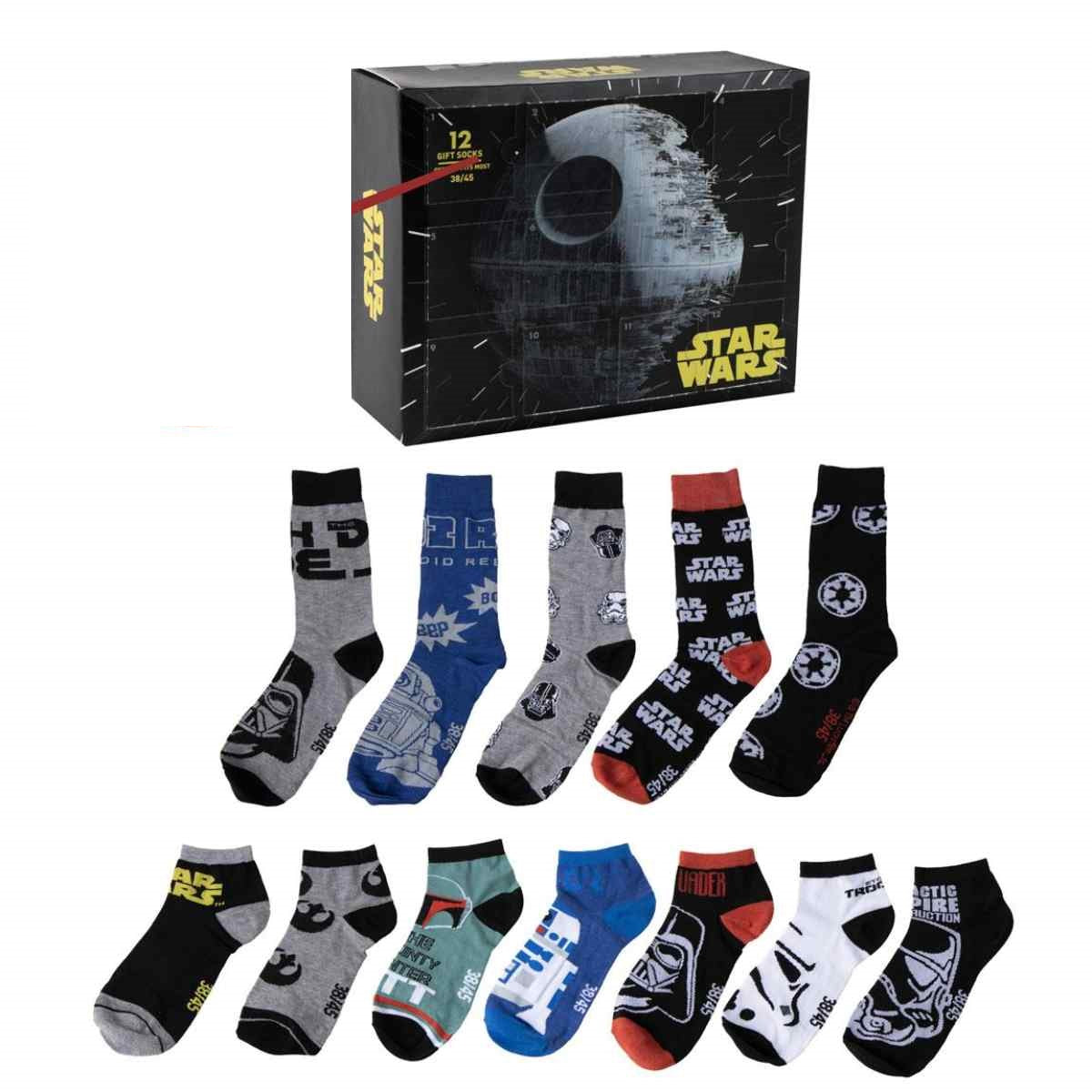 Star Wars Erwachsene Socken 12er Pack Lifestyle Design Größe 38-45