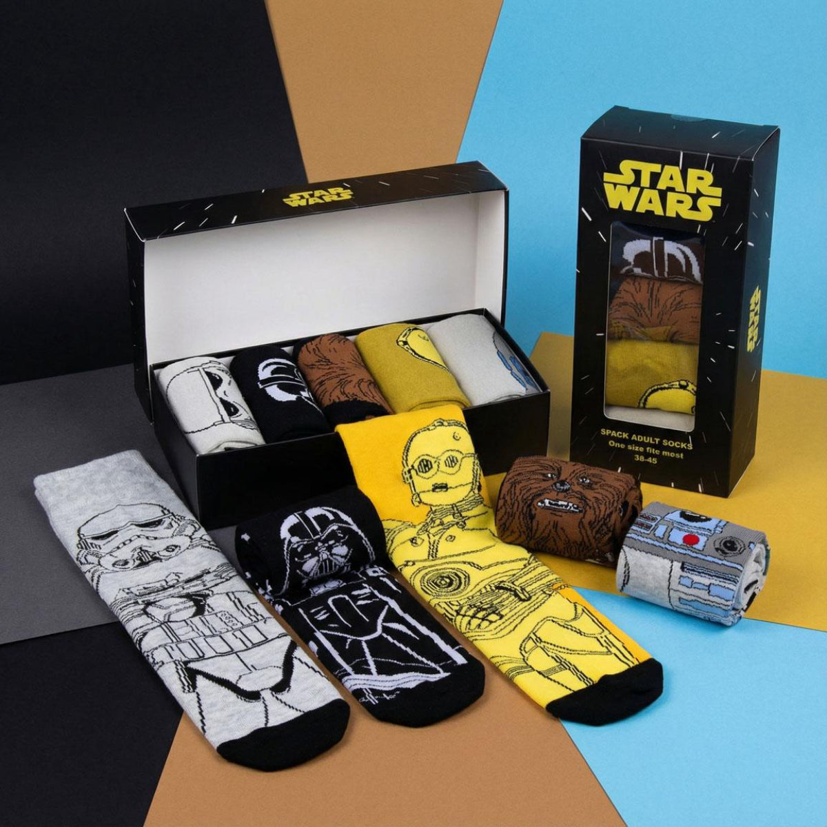 Star Wars Erwachsene Socken 5er Pack Lifestyle Design Größe 38-45