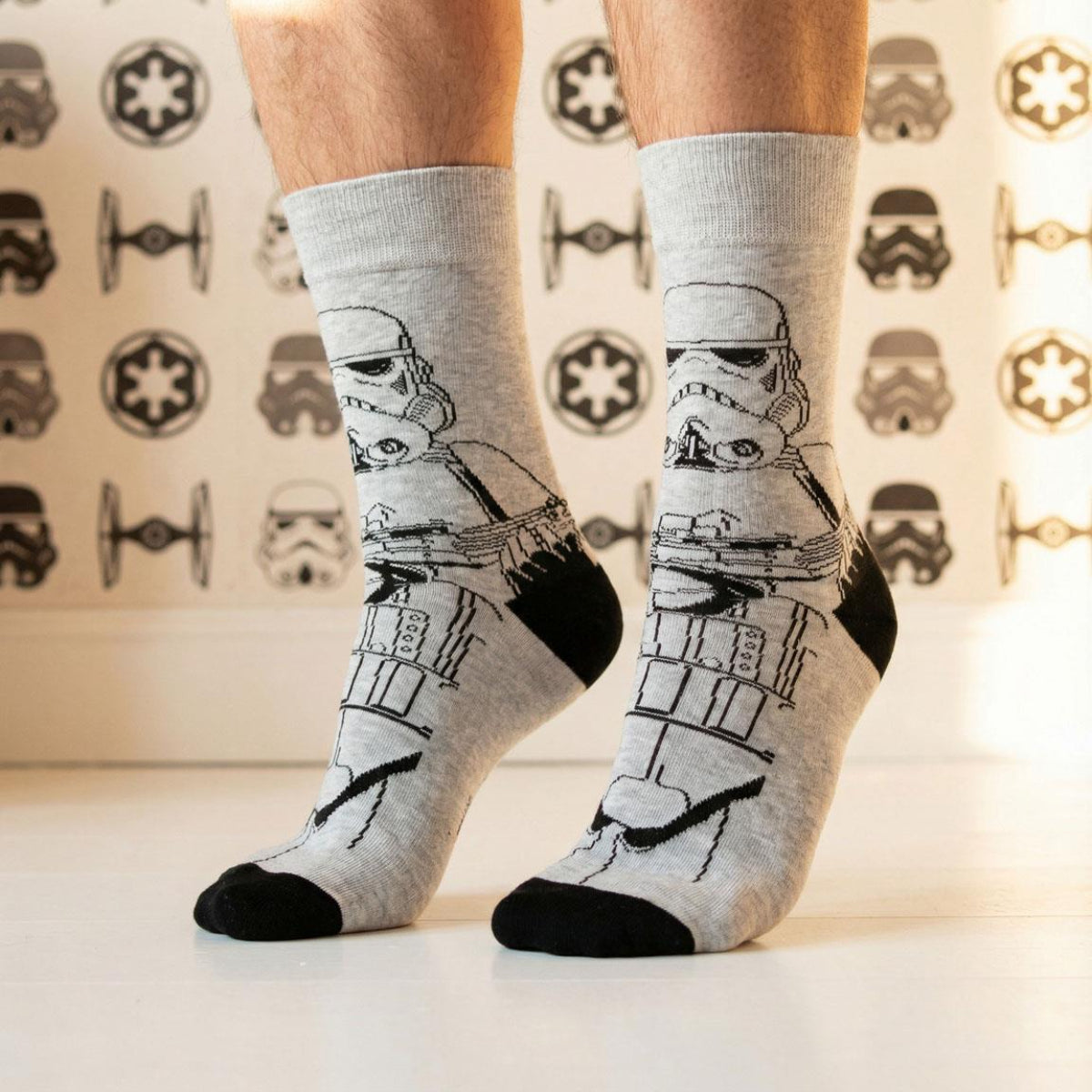 Star Wars Socken für Erwachsene bequeme Alltagssocken Größe 38-45