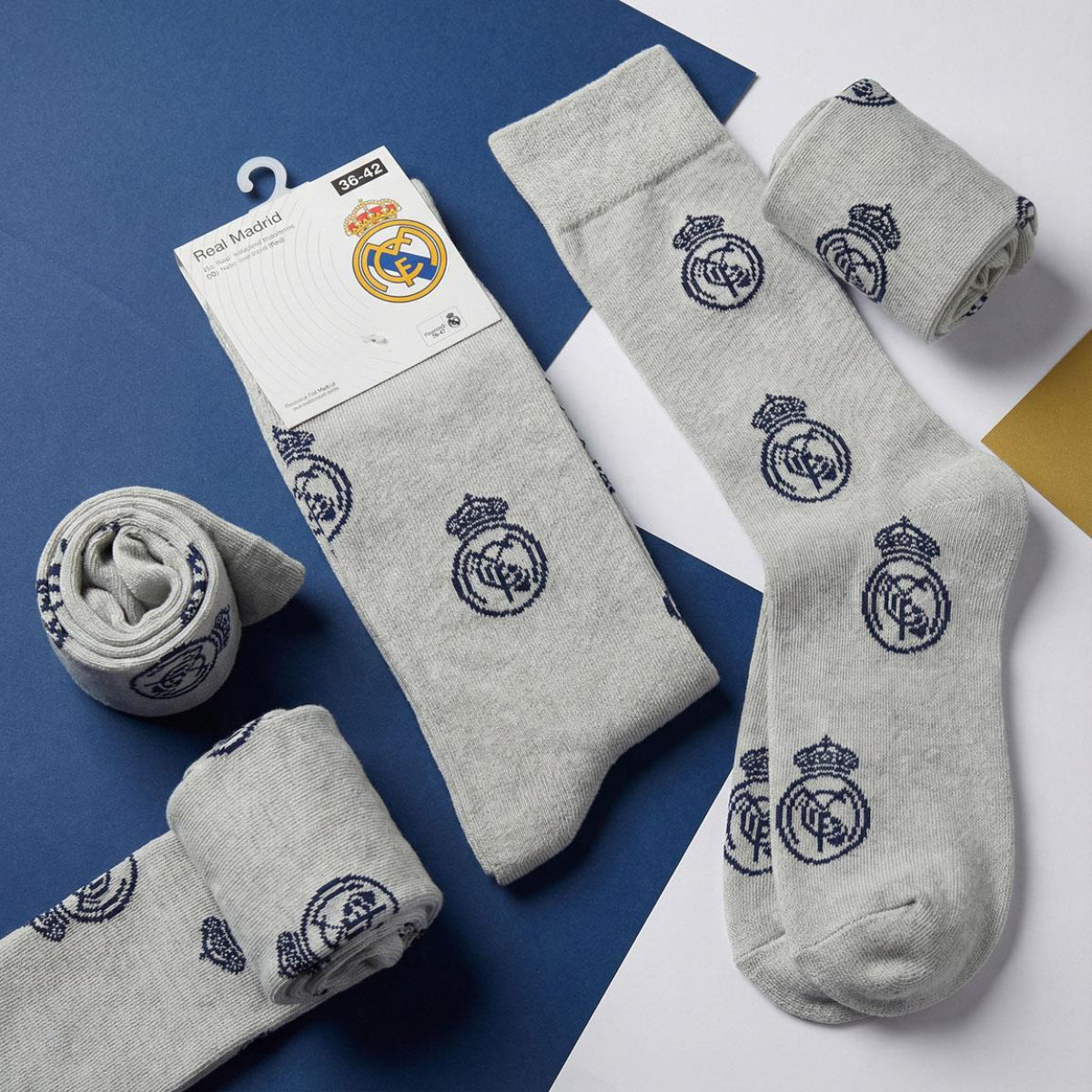 Real Madrid Erwachsene Socken Alltag Freizeitsocken Baumwollmix