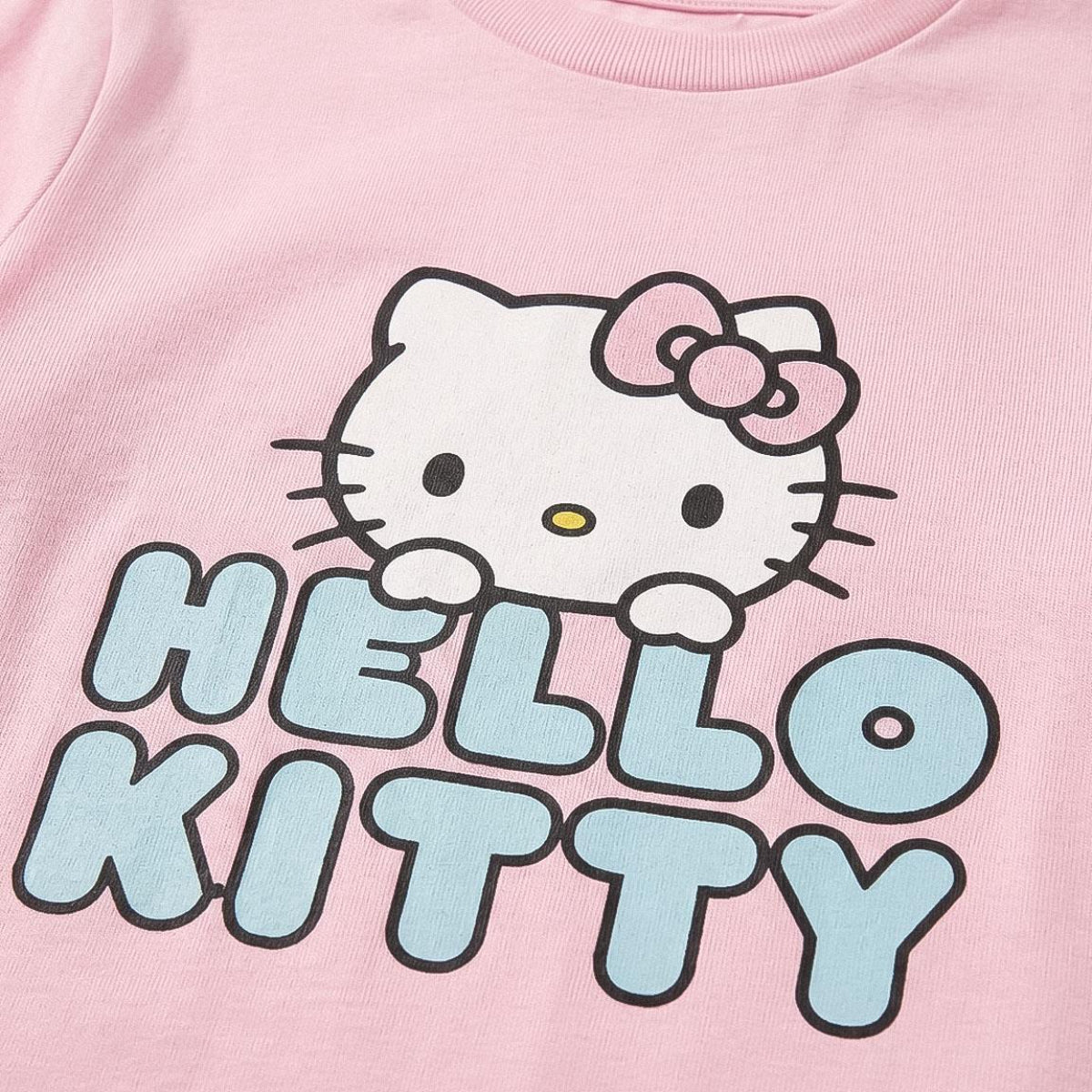 Sanrio Hello Kitty Kinder Nachtwäsche Zweiteiler lang für Schlafen und Freizeit