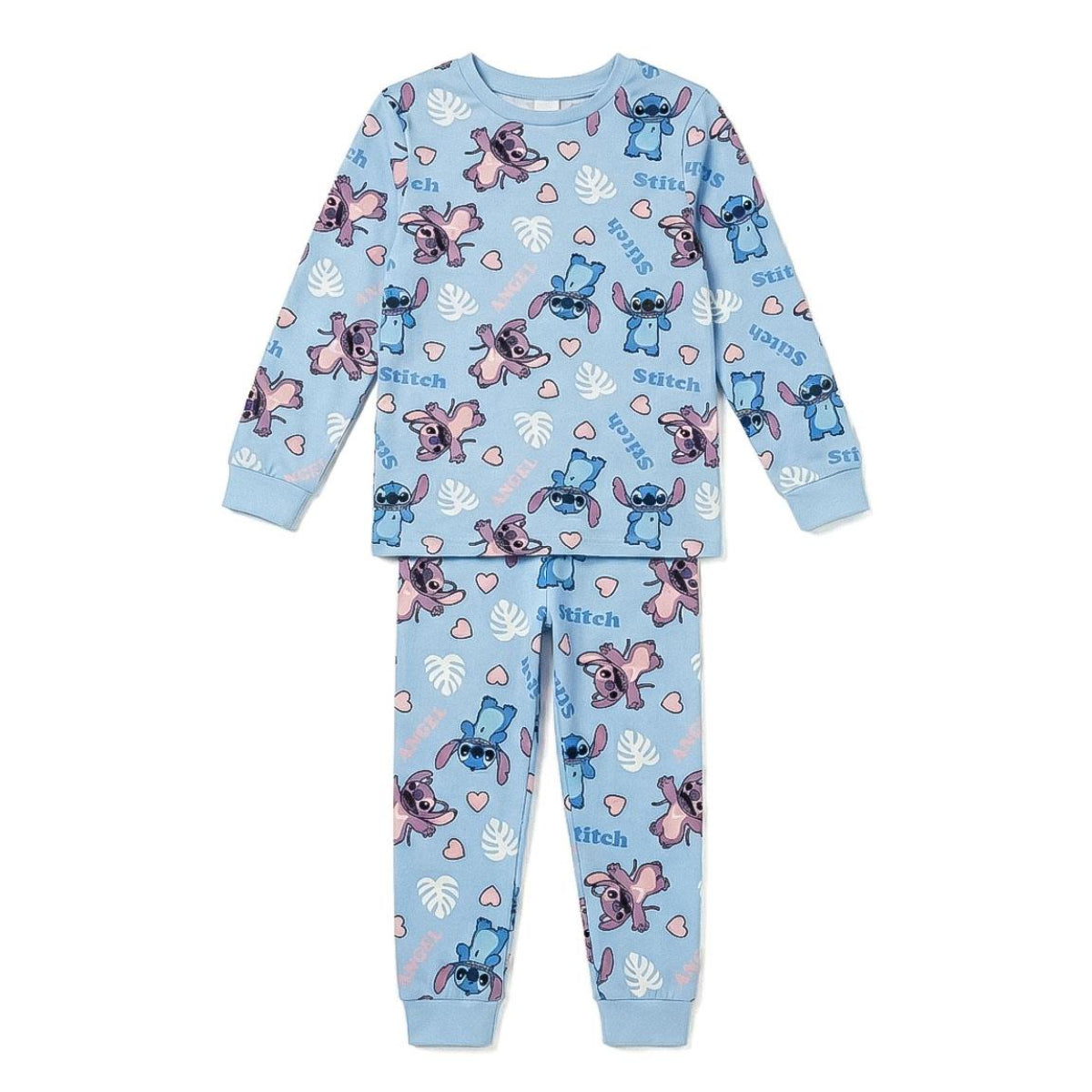 Disney Stitch Kinder Pyjama Set lang für gemütliche Nächte und Zuhause