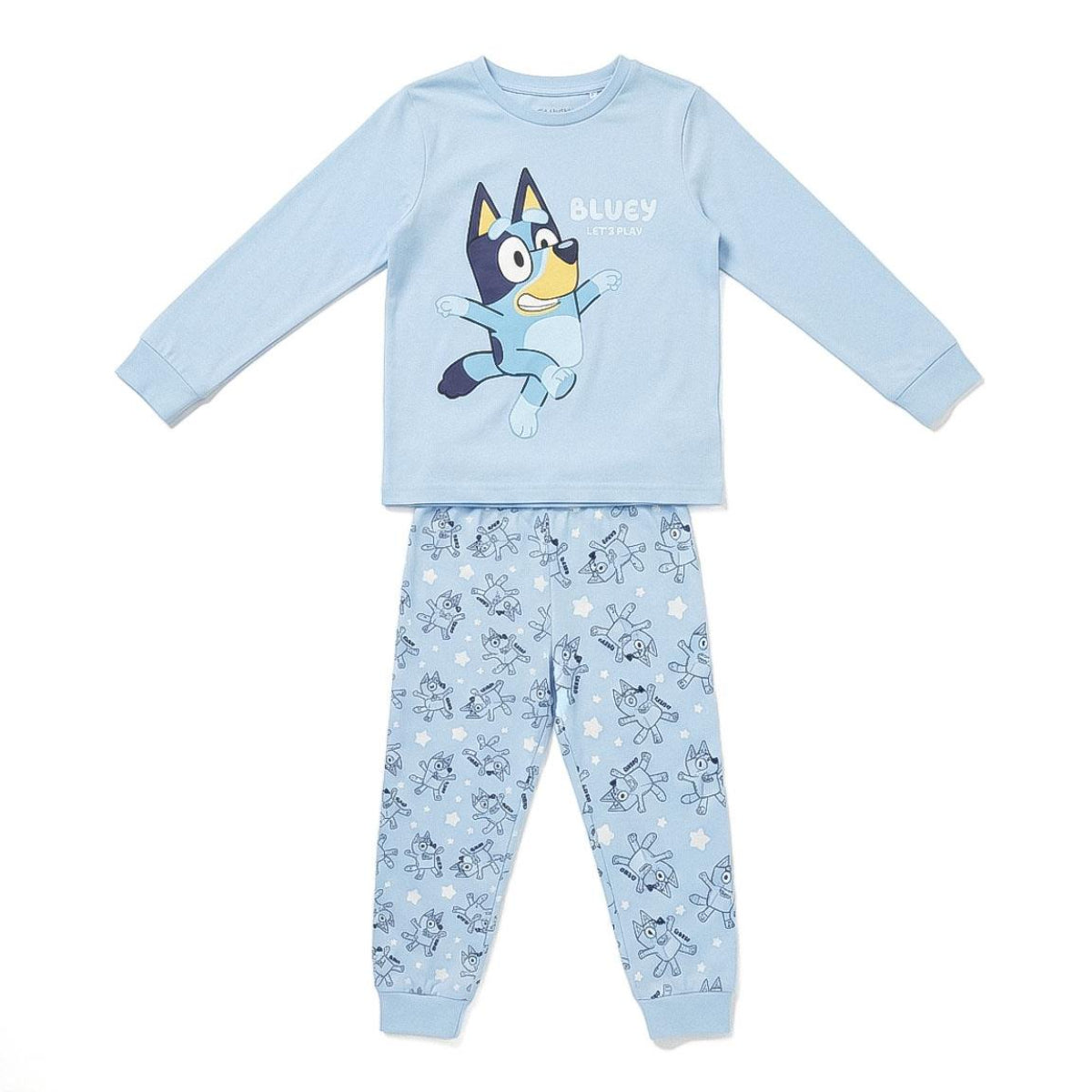 Bluey Kinder Nachtwäsche Pyjama mit Fan Motiv für Jungen und Mädchen