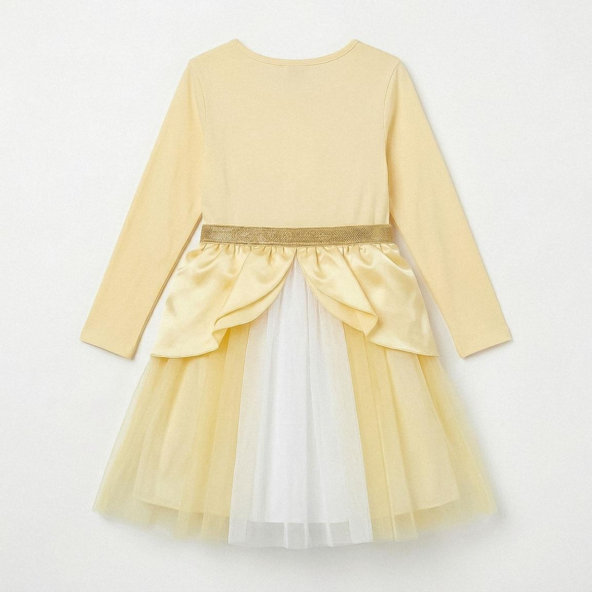 Disney Princess Belle Kinder Kleid Single Jersey für Mädchen 3 bis 6 Jahre Freizeit und Sommer