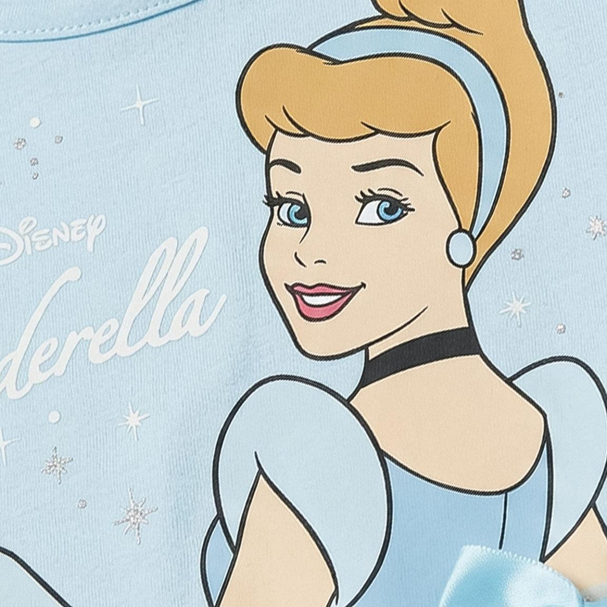 Disney Cinderella Mädchen Kleid leichtes Jersey Kleid für Alltag und Urlaub