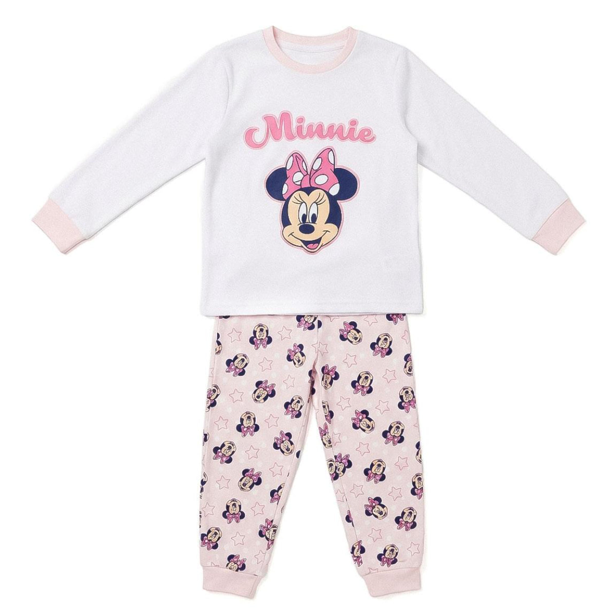Disney Minnie Kinder Nachtwäsche Zweiteiler lang für Schlafen Freizeit und Übernachtungen
