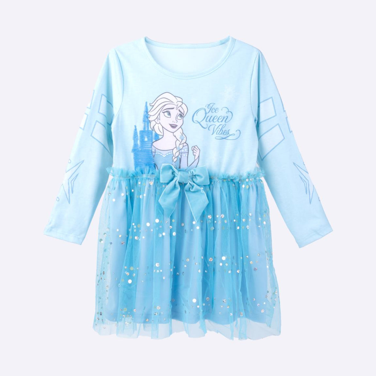 Disney Frozen Mädchen Kleid Single Jersey leicht für Alltag Freizeit und Urlaub