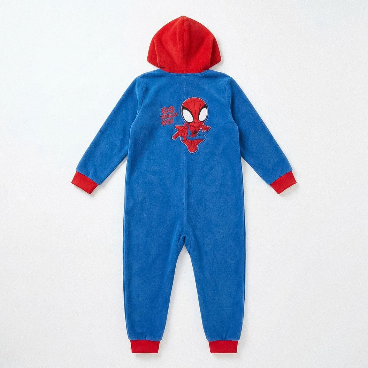 Spidey Kinder Pyjama Einteiler mit Applikationen für Nacht Zuhause und Freizeit