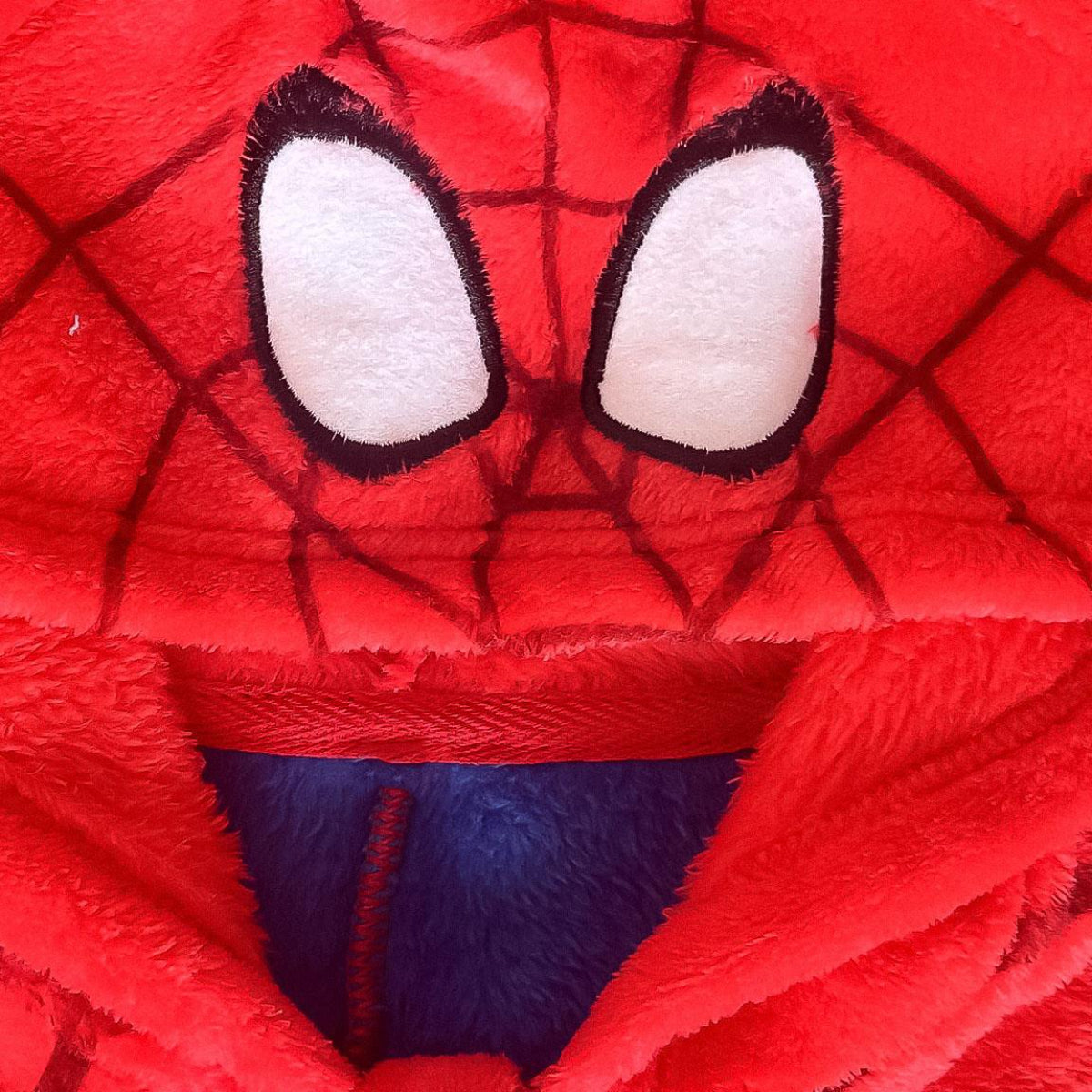 Spidey Kinder Pyjama Einteiler mit Applikationen für Nacht Zuhause und Freizeit