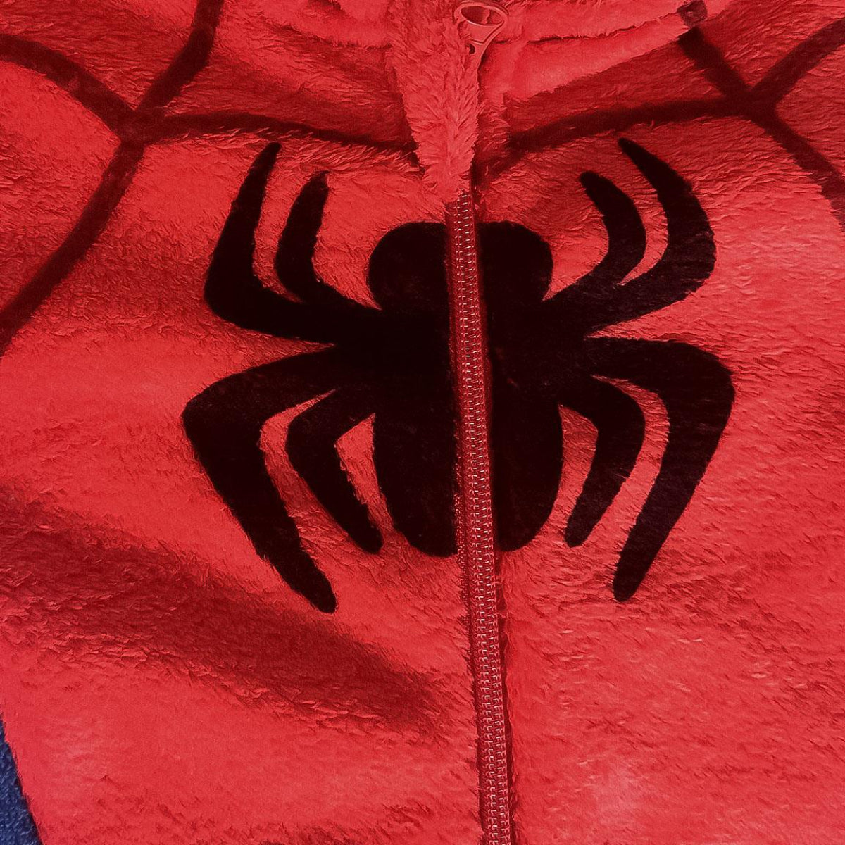 Spidey Kinder Pyjama Einteiler mit Applikationen für Nacht Zuhause und Freizeit