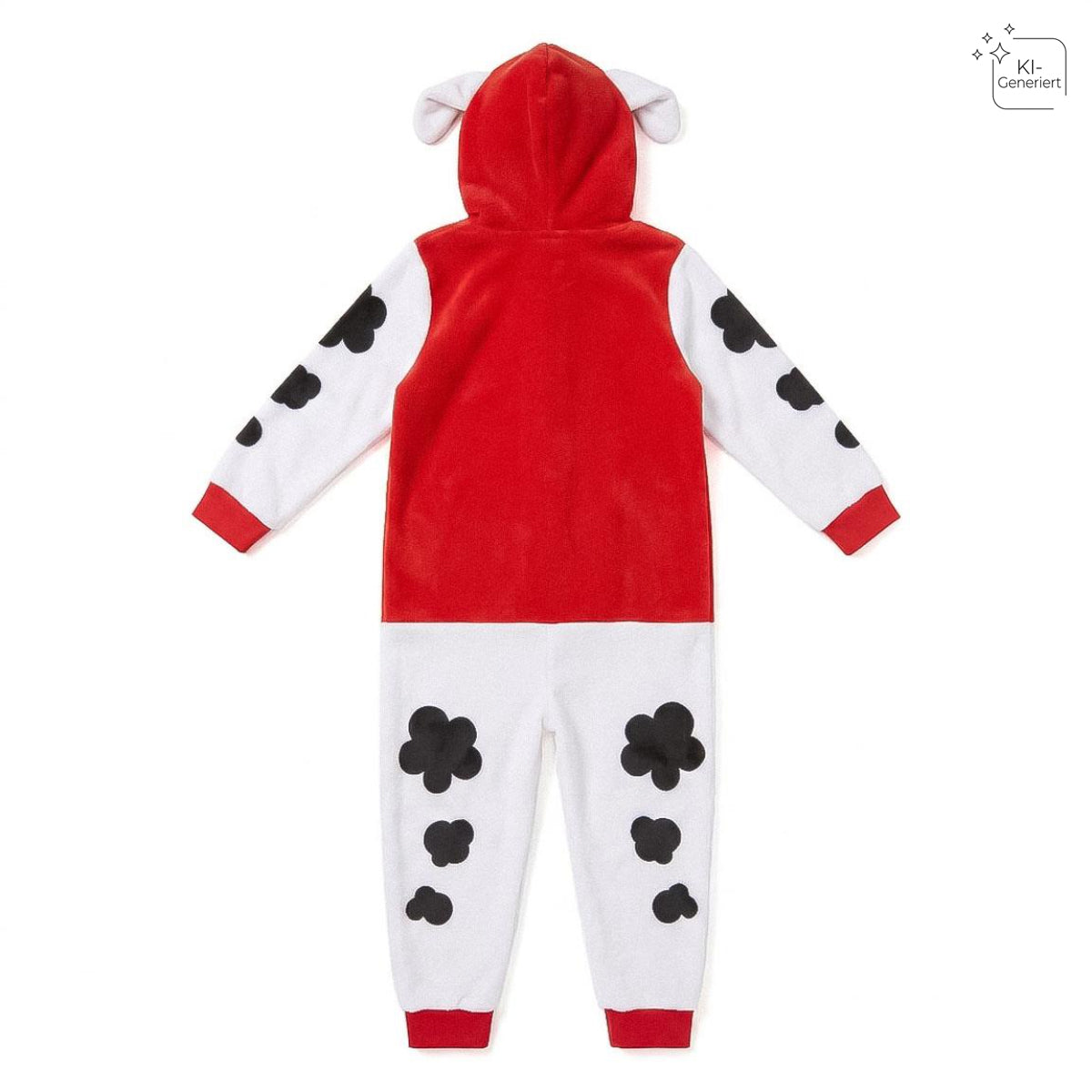 Paw Patrol Kinder Pyjama Einteiler mit Zip und Applikationen für Nacht Zuhause und Freizeit
