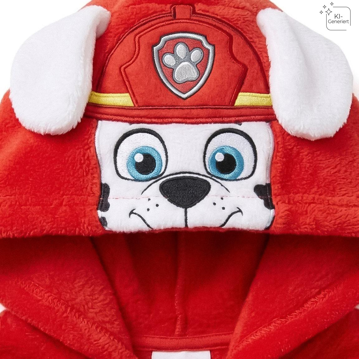Paw Patrol Kinder Pyjama Einteiler mit Zip und Applikationen für Nacht Zuhause und Freizeit