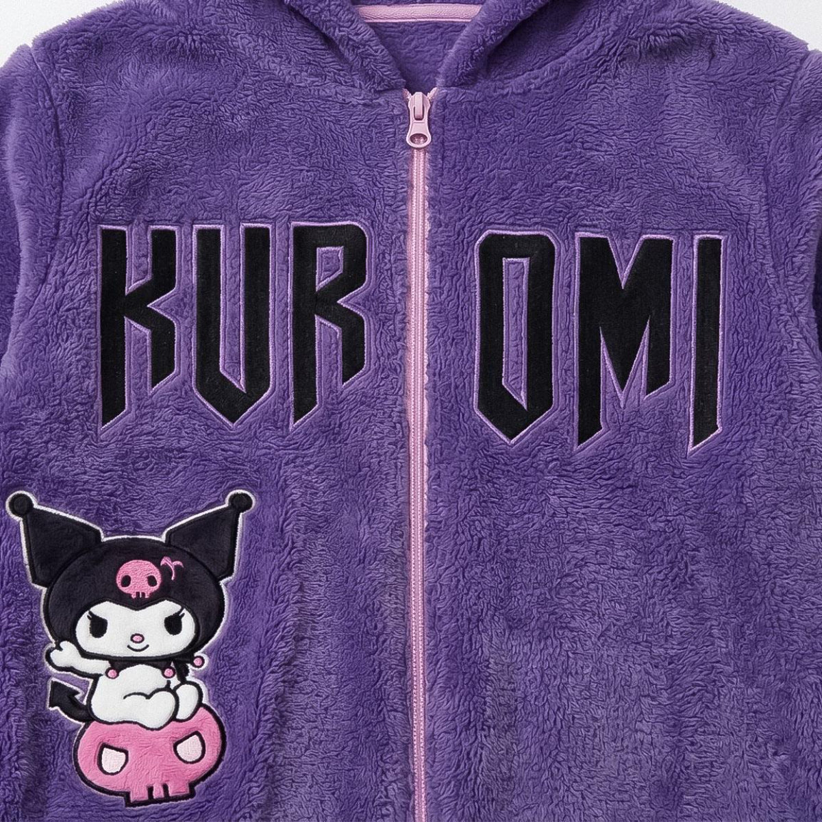 Hello Kitty Kuromi Pyjama Kinder mit Applikationen für Nacht Zuhause und Freizeit
