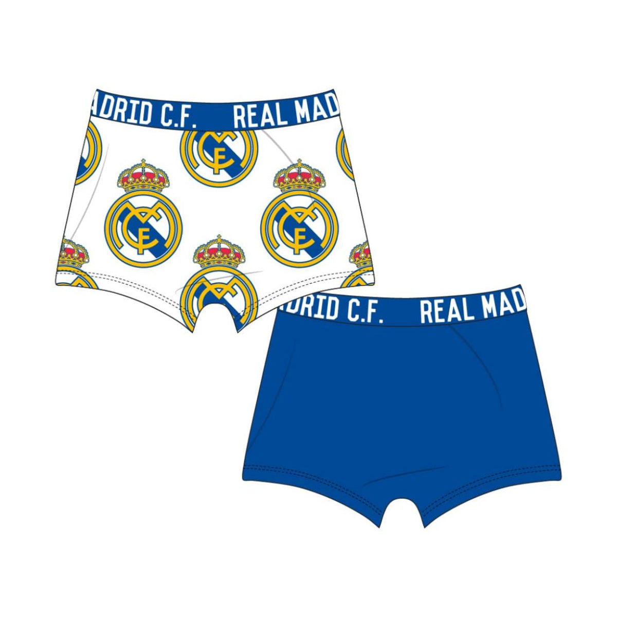 Real Madrid Kinder Unterhosen 2 Stück für Alltag Schule Freizeit und Reisen