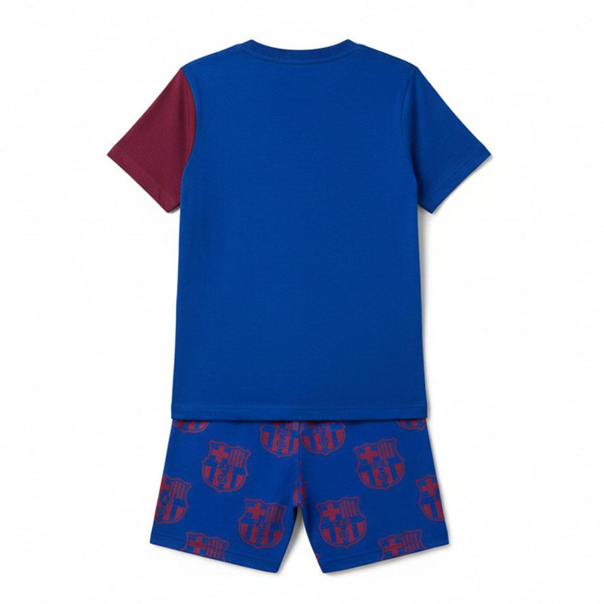 FC Barcelona Kinder Nachtwäsche Kurzarm Pyjama Sommer Schlafset Baumwolle