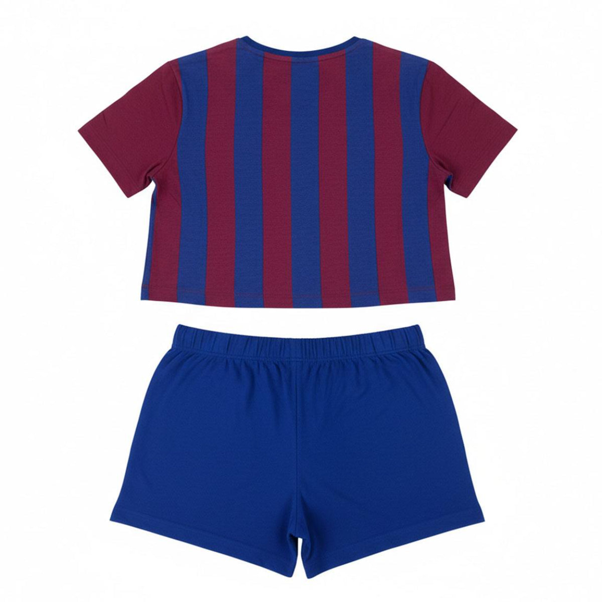 FC Barcelona Kinder Sommer Pyjama Kurz Baumwolle bequem Nachtwäsche