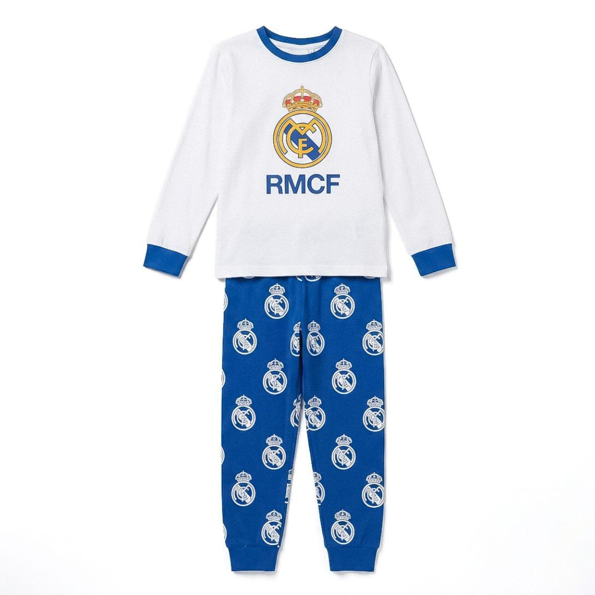 Real Madrid Kinder Nachtwäsche Zweiteiler lang für Schlafen Freizeit und Übernachtungen
