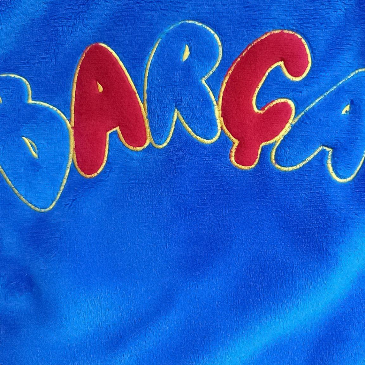FC Barcelona Bademantel Kinder weich für Bad Zuhause Freizeit und entspannte Abende