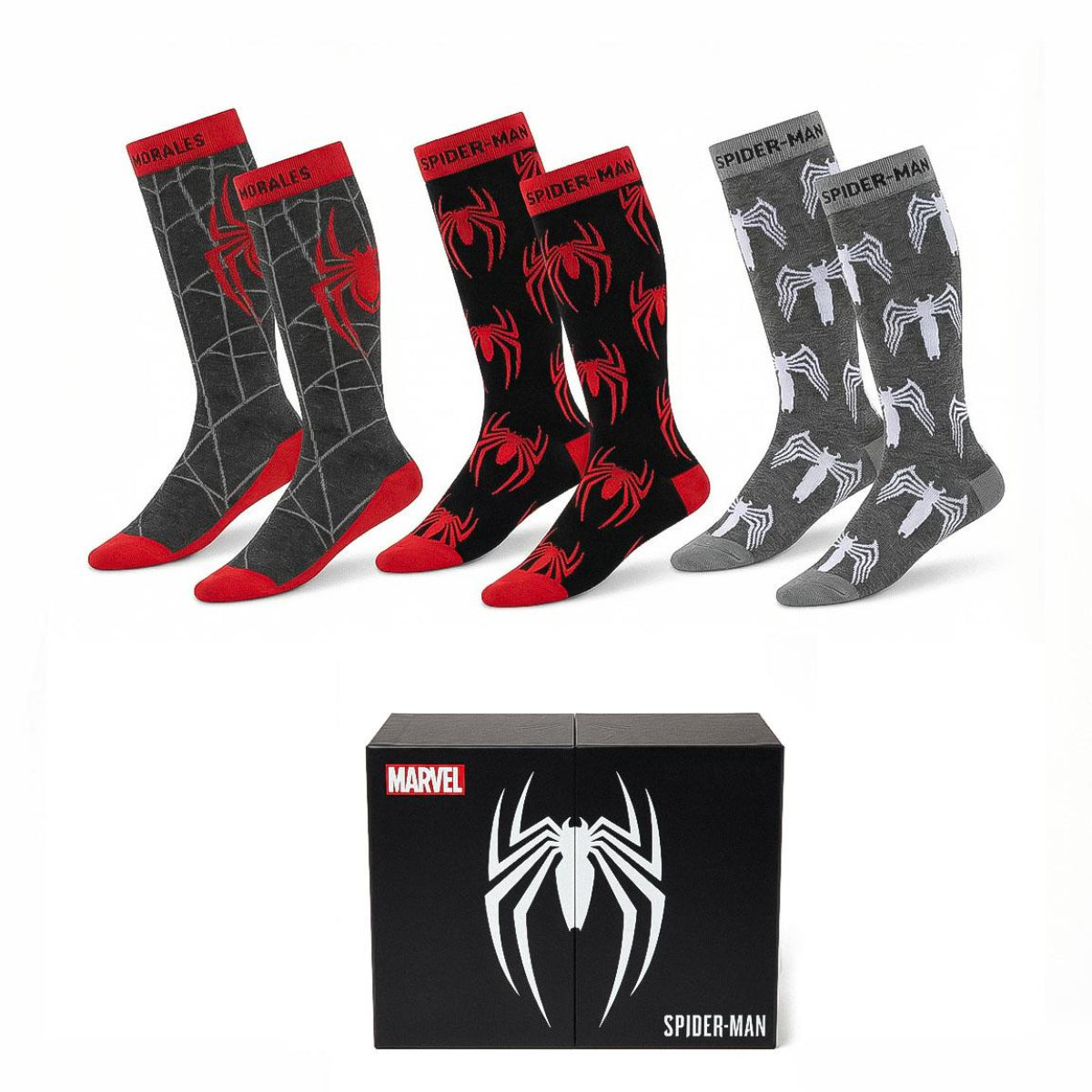 Marvel Spider-Man 38-45 Socken für Erwachsene im praktischen 3er Set