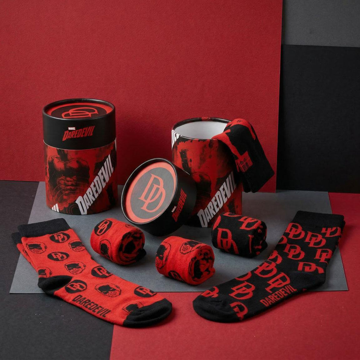 Marvel Daredevil Strümpfe 3er Set für Freizeit Zuhause und unterwegs