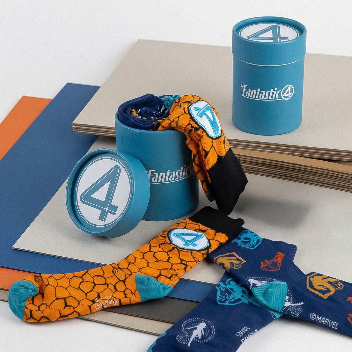 Fantastic Four Socken 3er Pack für Erwachsene Größe 38–45 für Alltag und Freizeit