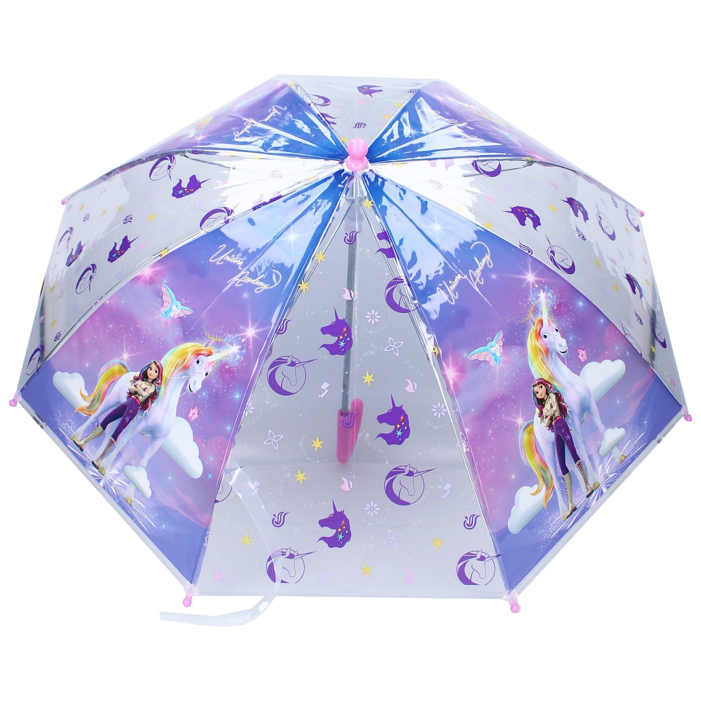 Unicorn Academy Schirm Ø 71 cm Bunter Regenschirm für Kinder