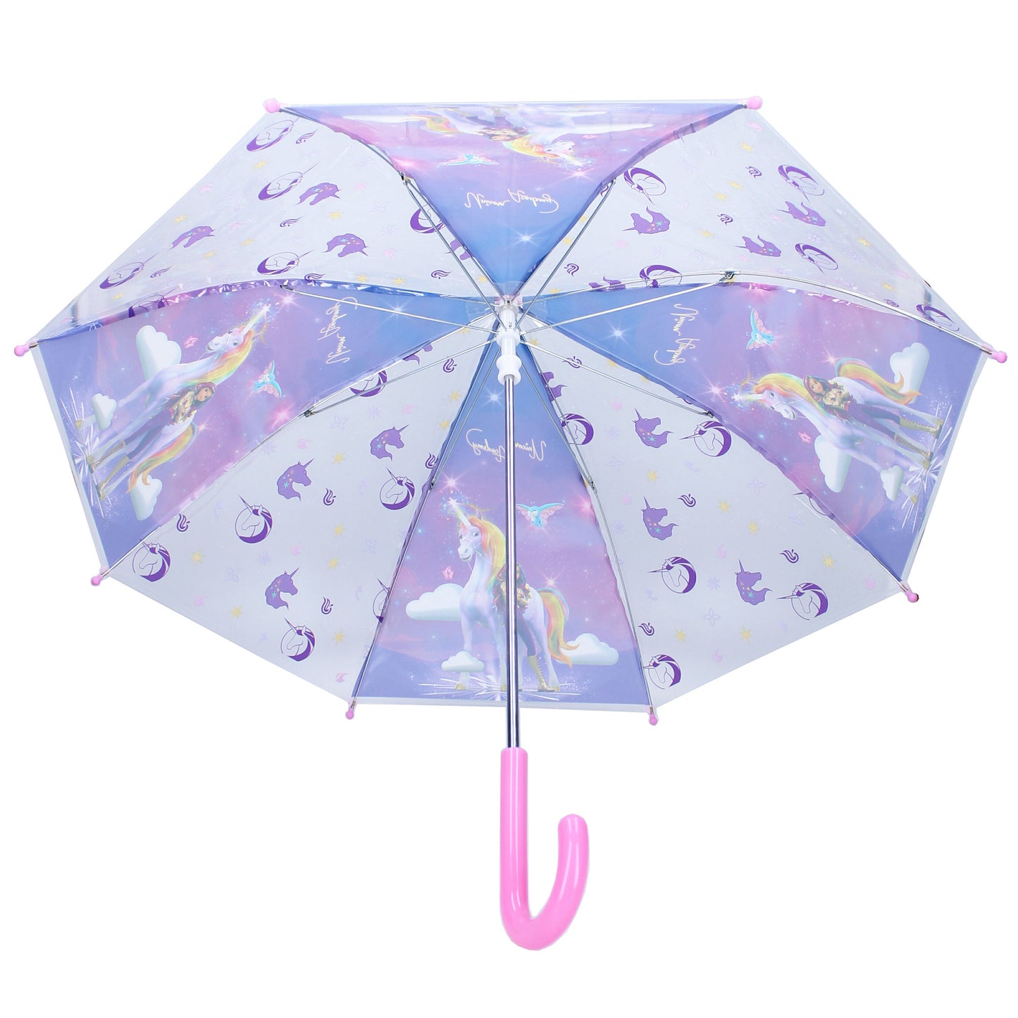 Unicorn Academy Schirm Ø 71 cm Bunter Regenschirm für Kinder