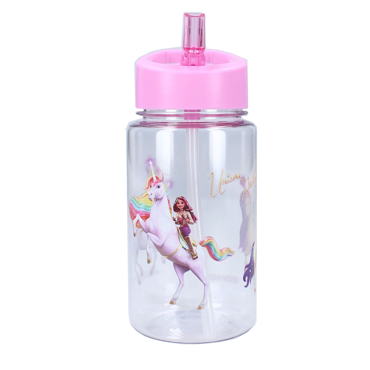 Unicorn Academy Trinkbecher – 450 ml mit Strohhalm & Henkel