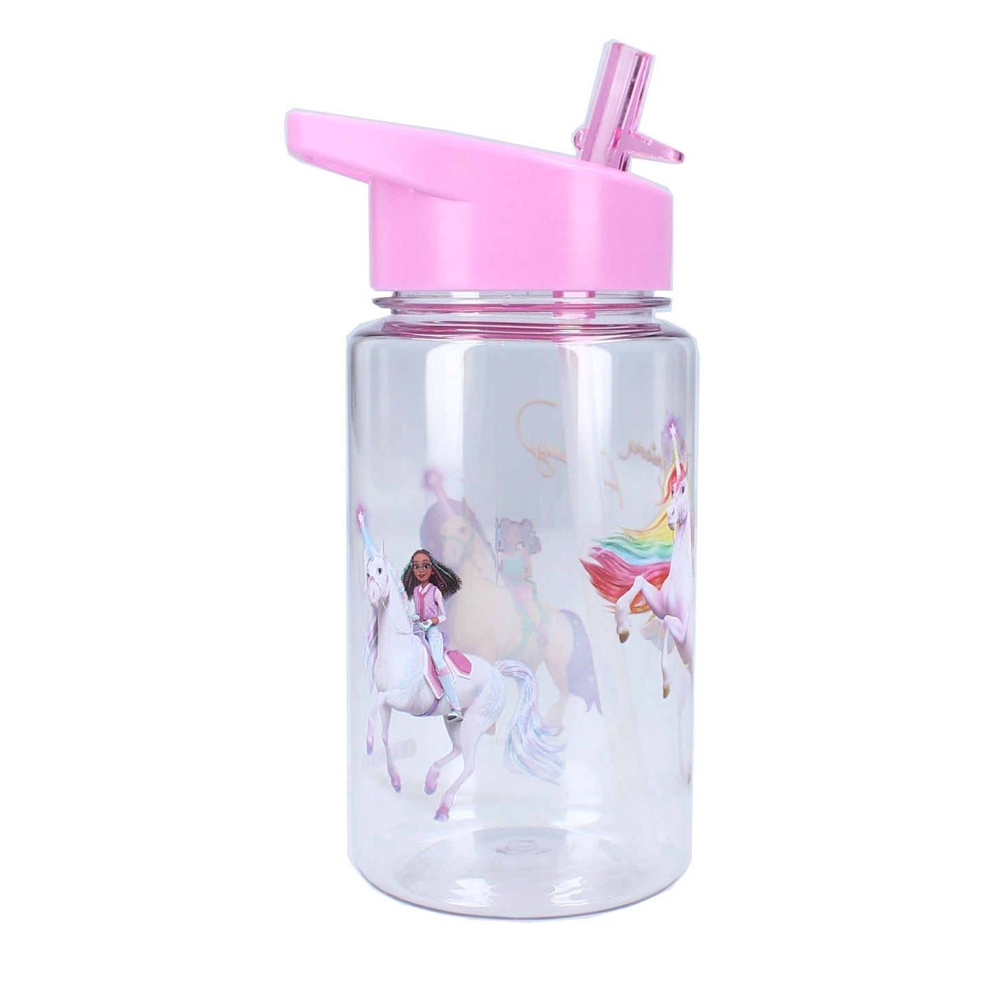 Unicorn Academy Trinkbecher – 450 ml mit Strohhalm & Henkel
