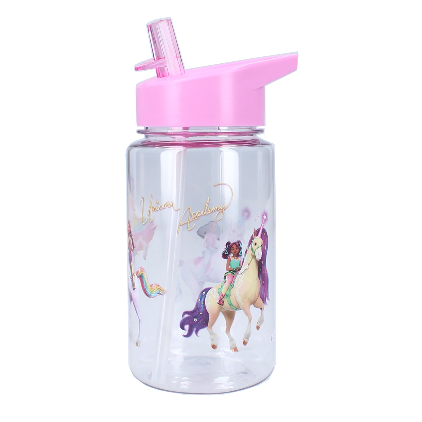 Unicorn Academy Trinkbecher – 450 ml mit Strohhalm & Henkel