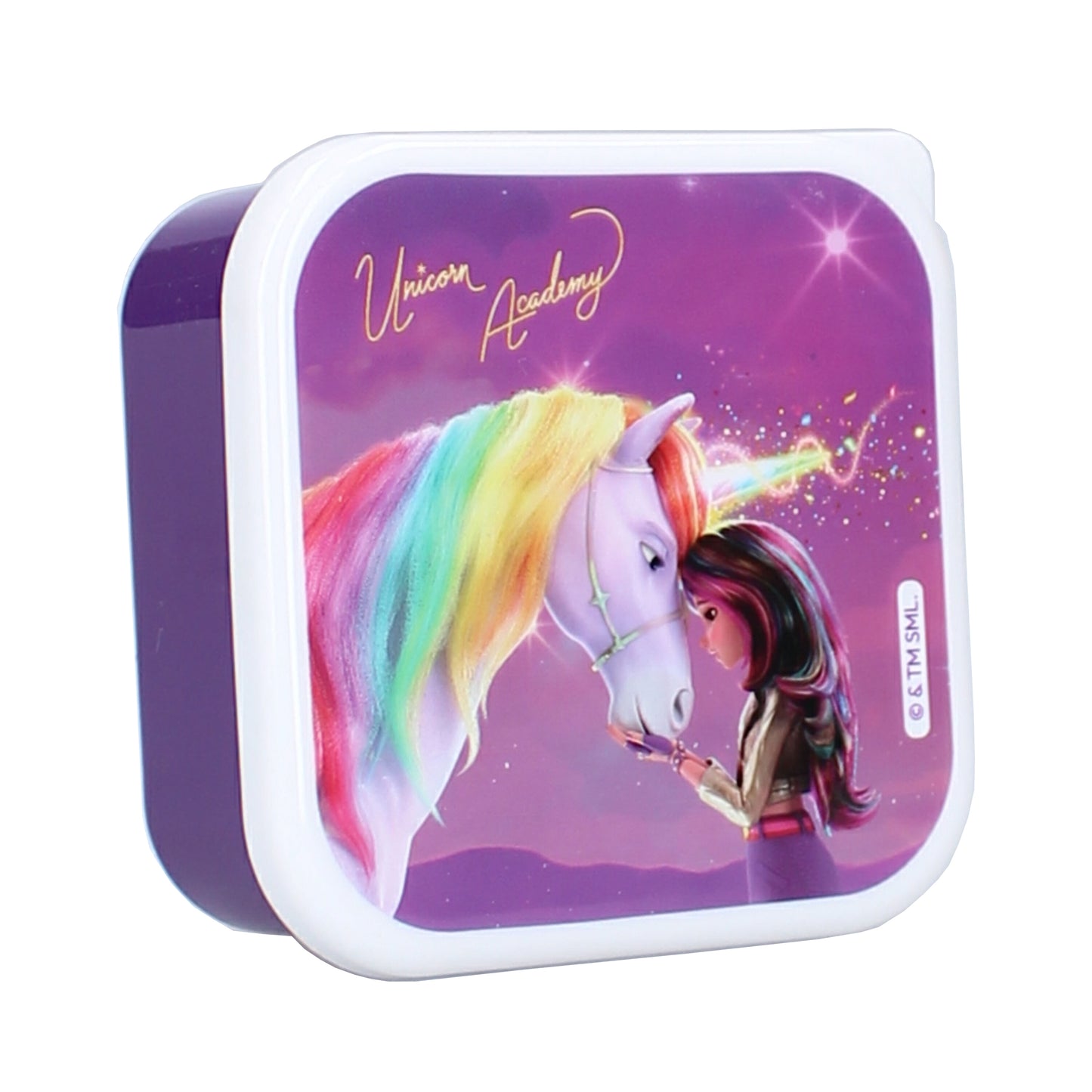 Unicorn Academy Brotdose Snackboxen 3er-Set