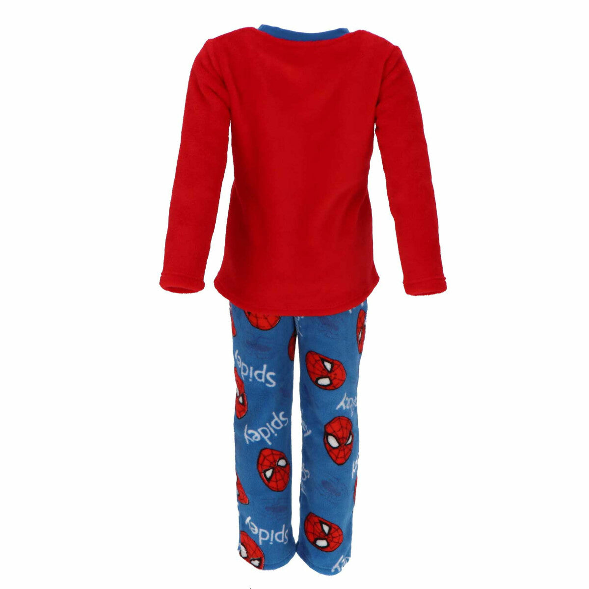 Spiderman Kinder-Pyjama Korallen-Fleece Schlafanzug für kleine Superhelden