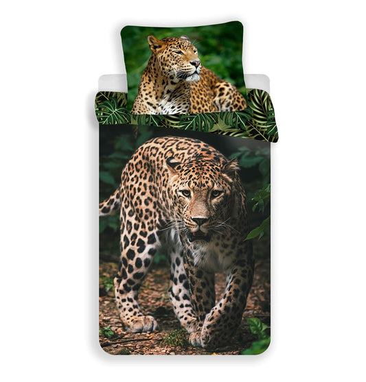 Leopard Design Kuschelige Bettwäsche Baumwolle, 140x200 cm & 70x90 cm