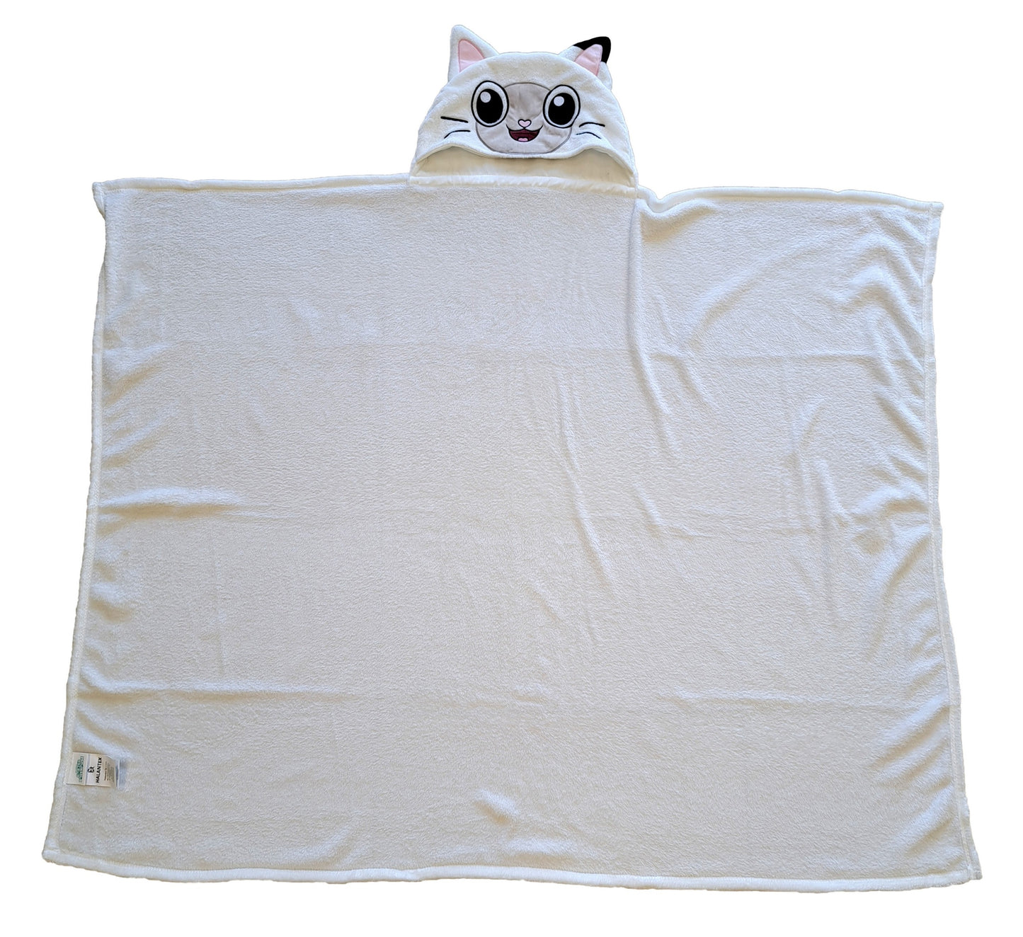 Gabby´s Dollhouse Kinder Kapuzendecke 120 x 150 cm Kuscheldecke mit Katzenohren