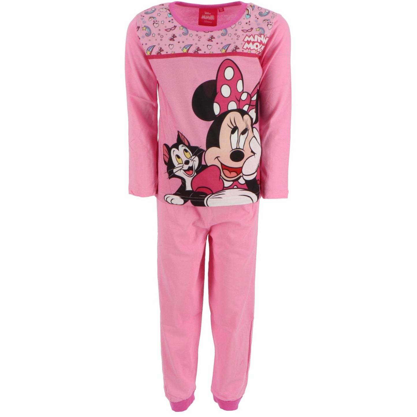 Disney Minnie Maus Pyjama aus  Baumwolle – Bequemer Schlafanzug und Nachtwäsche für Kinder