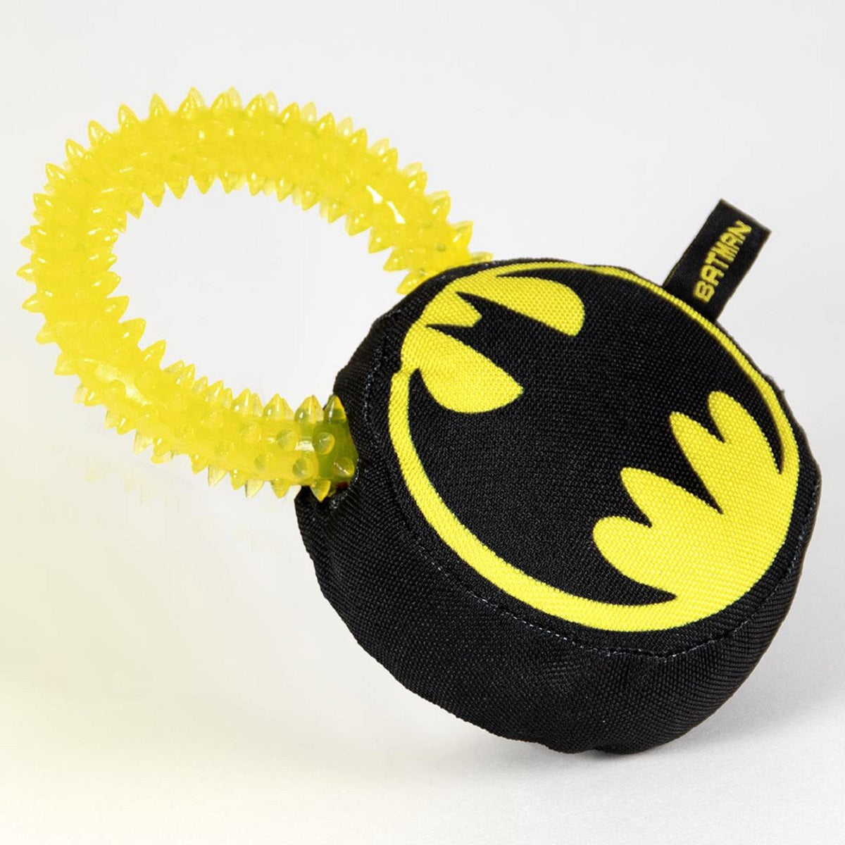 Batman Hundespielzeug – Beißring mit Quietscher & Zahnfleischmassage
