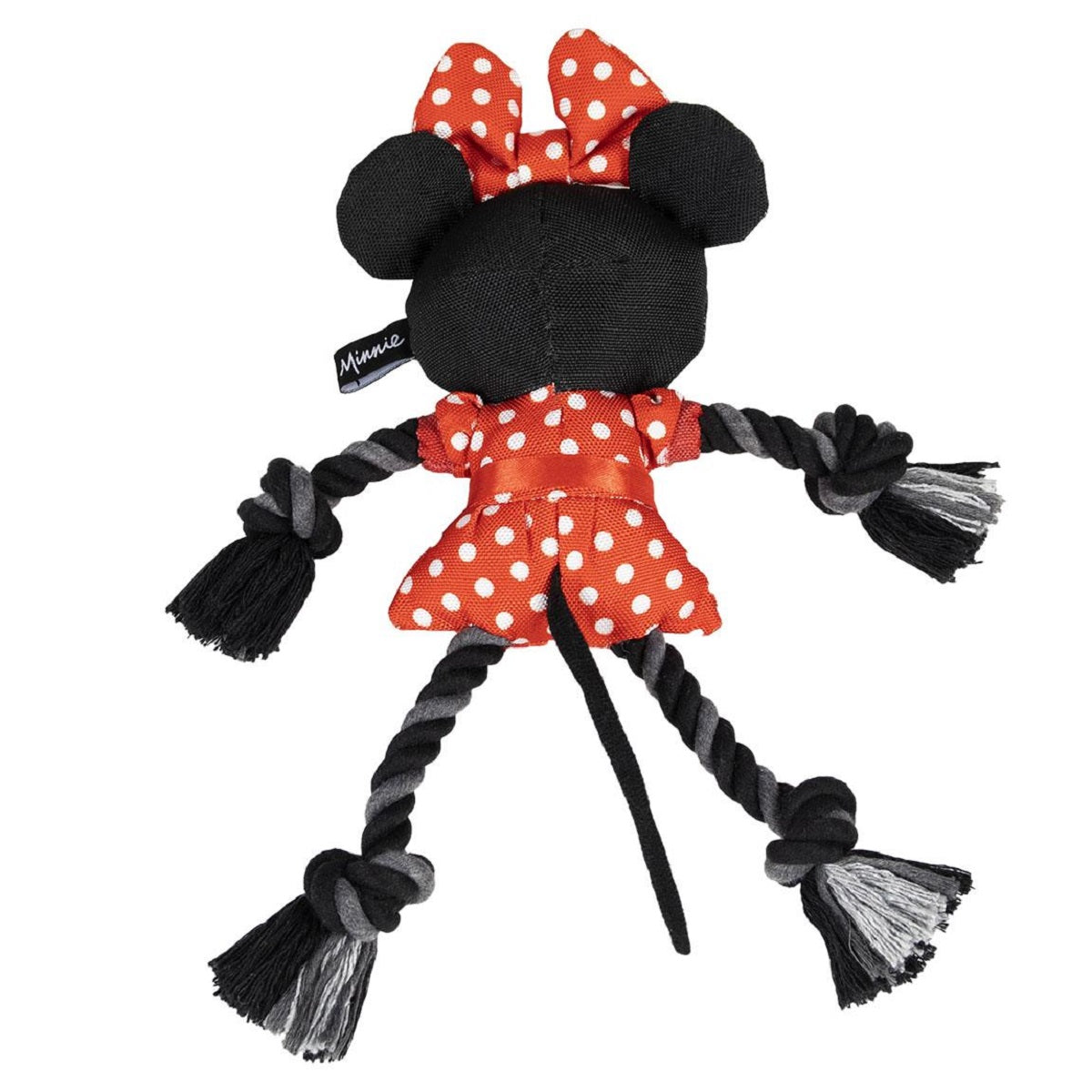 Disney Minnie Mouse Hundespielzeug – Kuscheltier mit Seil für Spielspaß