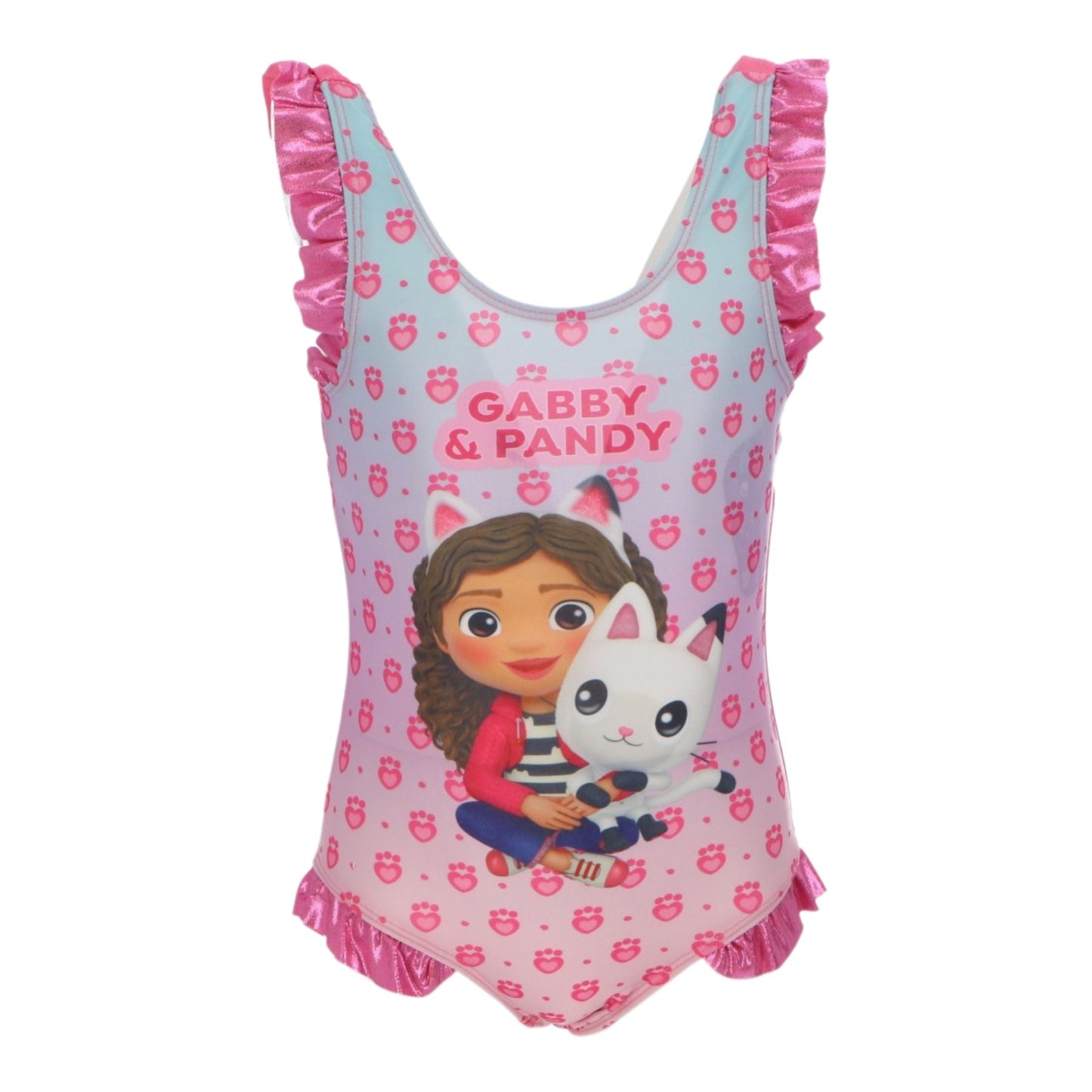 Gabby's Dollhouse Kinder Badeanzug mit Sarong Badebekleidung