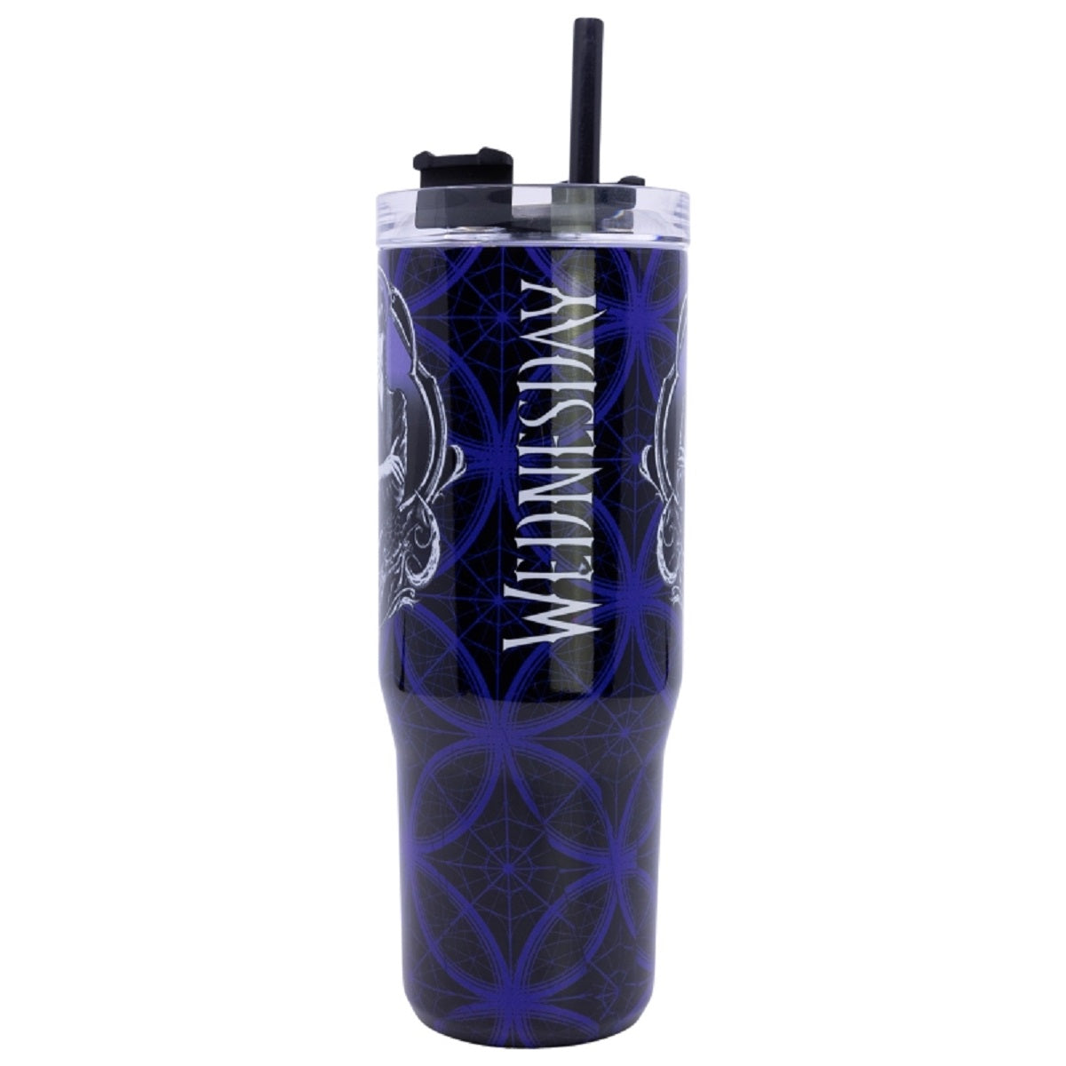 Wednesday Isolierter Trinkflasche Thermobecher für unterwegs – 940 ml, mit Strohhalm